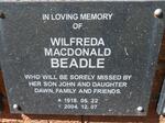 BEADLE Wilfreda Macdonald 1918-2004