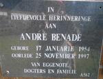 BENADÉ André 1954-1997