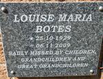 BOTES Louise Maria 1929-2009