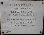 BRAAM Ella 1923-1989