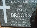 BROOKS Leslie 1910-1996
