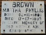 BROWN Martha Phyllis 1898-1983
