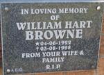 BROWNE William Hart 1922-1998