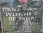 BRUIN Magrietha S., de 1938-1994