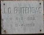 BUITENDAG J.G. 1922-1982