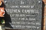 CAMPBELL Stephen 1971-1994