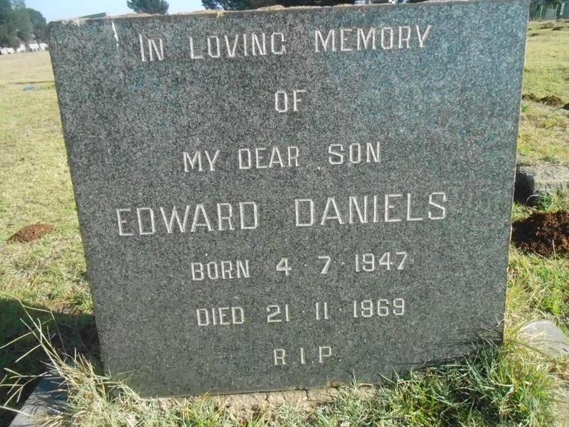 DANIELS Edward 1947-1969
