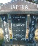 JAPTHA Florence -1973