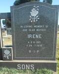 SONS Irene 1921-1970