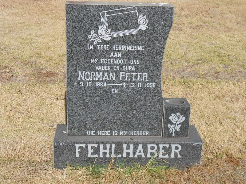 FEHLHABER Norman Peter 1934-1998