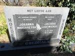 GOEDHALS Jacobus Lodewickus 1920-1996 & Johanna Margaretha 1909-1994