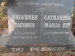 PLESSIS Johannes Jacobus, du 1942-1999 & Catharina Maria F.L. 1944-