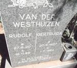 WESTHUIZEN Rudolf, van der 1920-1999 & Gertruida 1927-1994
