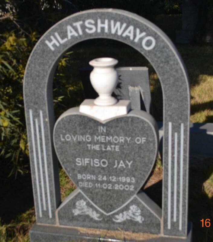 HLATSHWAYO Sifiso Jay 1983-2002