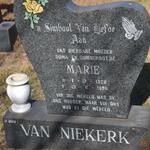 NIEKERK Marie, van 1926-1998