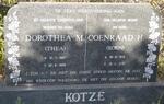 KOTZÉ Coenraad H. 1912-2001 & Dorothea M. 1921-1999