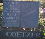 COETZER Maria Magrietha 1924-1997