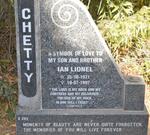 CHETTY Ian Lionel 1971-1997
