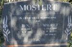MOSTERT Ben 1927-2015 & Magriet 1930-1997