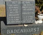 BADENHORST Willem Abraham 1953-1996 & Andanette 1956-1996