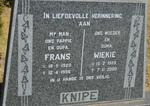 KNIPE Frans 1920-1996 & Wiekie 1929-2000