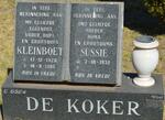 KOKER Kleinboet, de 1928-1995 & Sussie 1932-