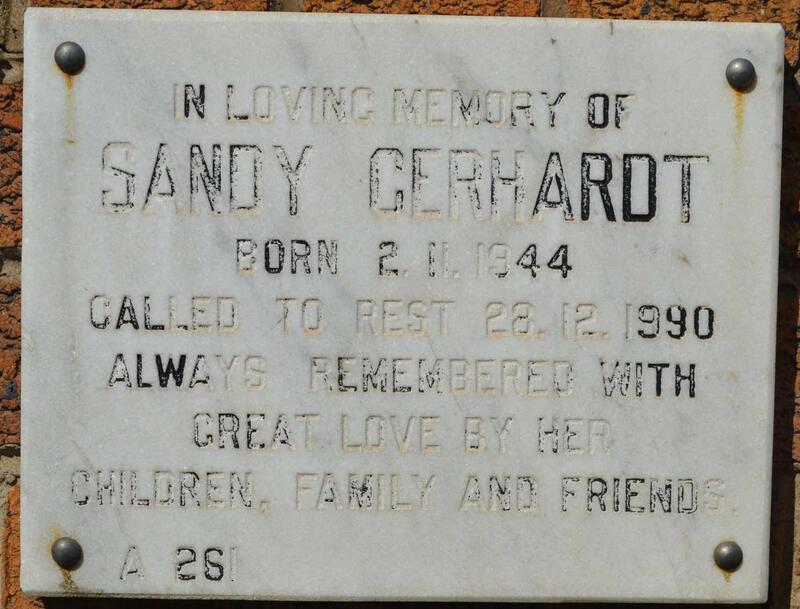 GERHARDT Sandy 1944-1990