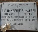 HANSEN C.E. 1909-1982 :: HANSEN E.F.I. 1909-1992