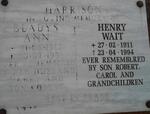 HARRISON Henry Wait 1911-1994 & Gladys Ann 1913-1991