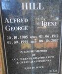 HILL Alfred George 1905-1991 & Irene 1912-2007