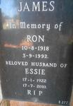 JAMES Ron 1918-1992 & Essie 1922-2010