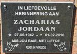 JORDAAN Zacharias 1942-2016