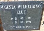 KLUE Augusta Wilhelmina 1912-1994