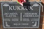 KUKKUK Hendrik Coenraad 1929-2000 & Jacomina Aletta 1931-1998