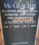 Mc GEACHIE Andrew Hiles 1949-2006