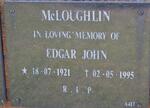 McLOUGHLIN Edgar John 1921-1995