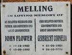 MELLING John Flower 1920-1990 & Gerbrecht Cornelia 1921-2004