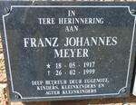 MEYER Franz Johannes 1917-1999