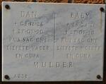 MULDER Dan 1926-1990 & Baby 1921-1990