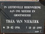 NIEKERK Thea, van 1956-1995
