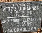 OBERHOLZER Peter Johannes 1924-1997 & Catherine Elizabeth 1927-2010
