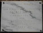 PARK George Hilton 1909-1981 & Evelyn Lydia 1912-1993