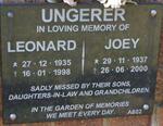 UNGERER Leonard 1935-1998 & Joey 1937-2000