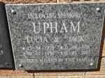 UPHAM Jack 1916-2007 & Lucia 1920-1994
