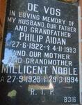 VOS Philip Aidan, de 1922-1993 & Millicent Noble 1923-1994