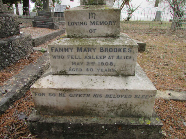 BROOKES Fanny Mary -1908