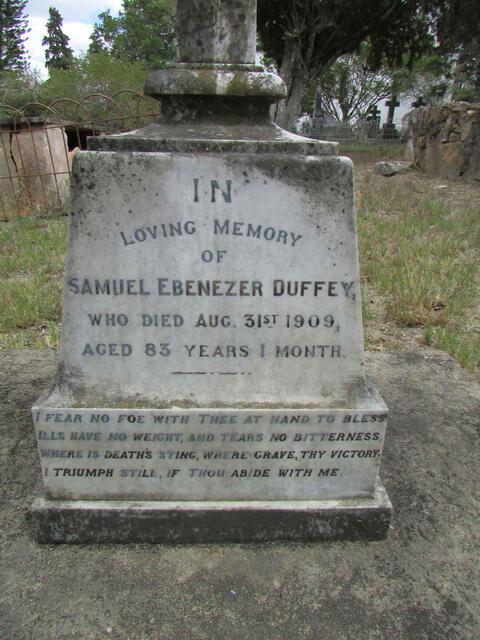 DUFFEY Samuel Ebenezer -1909