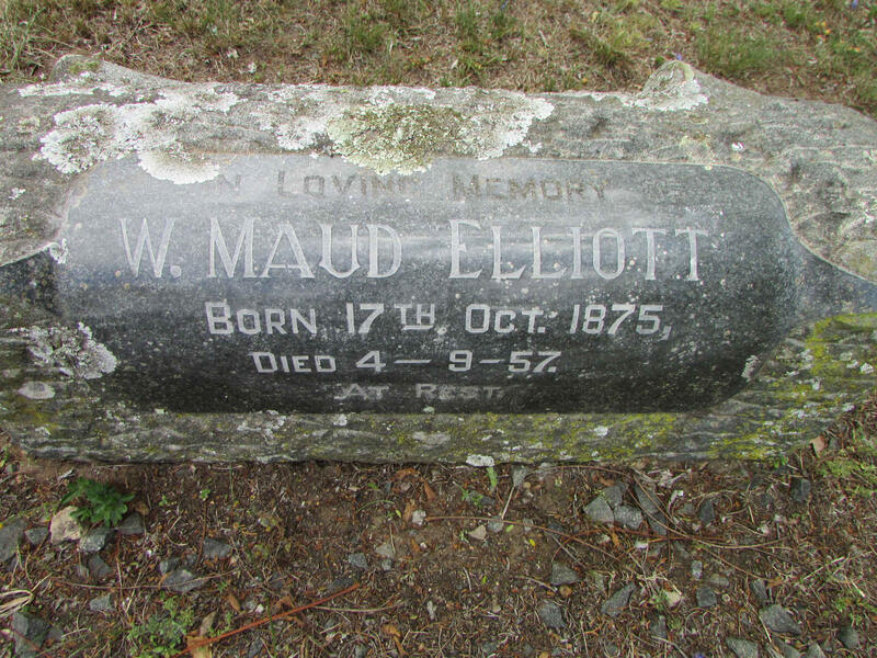 ELLIOTT W. Maud 1875-1957