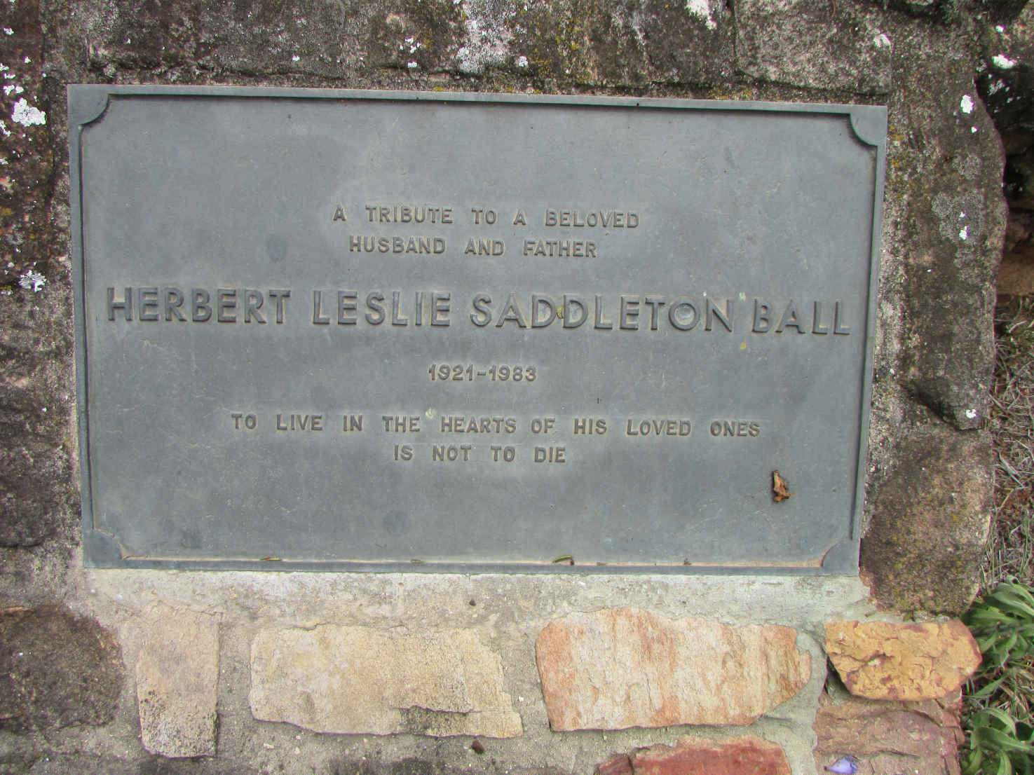 BALL Herbert Leslie Saddleton 1921-1983