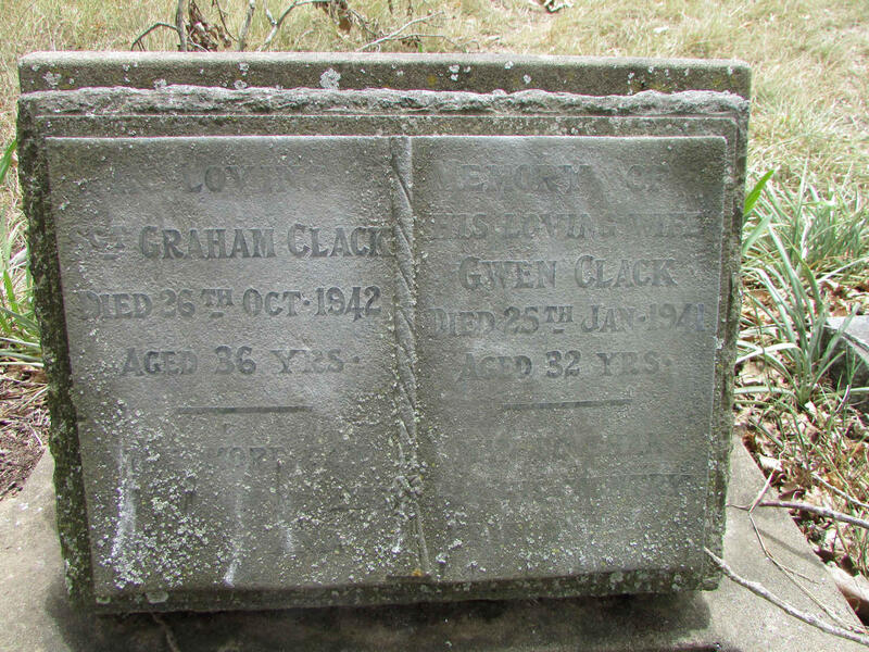 CLACK Graham -1942 & Gwen -1941